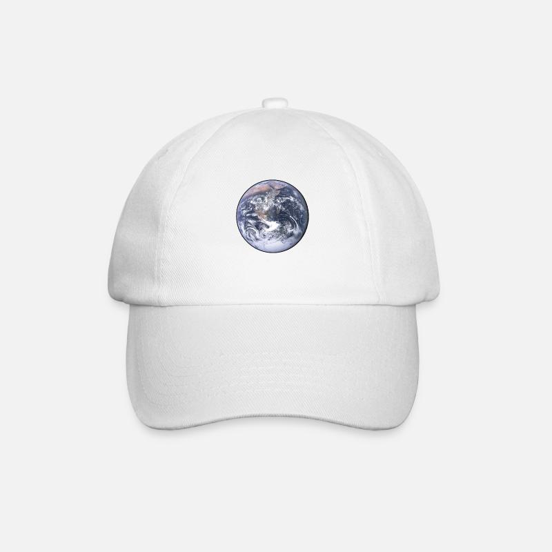 Erde - Planet - Die Welt - Mutter Erde - Baseballkappe - Weiß/Weiß