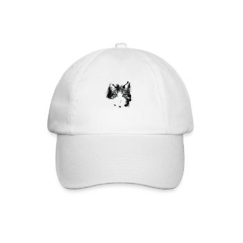 Cat eyes - Baseball Cap - white/white - Front
