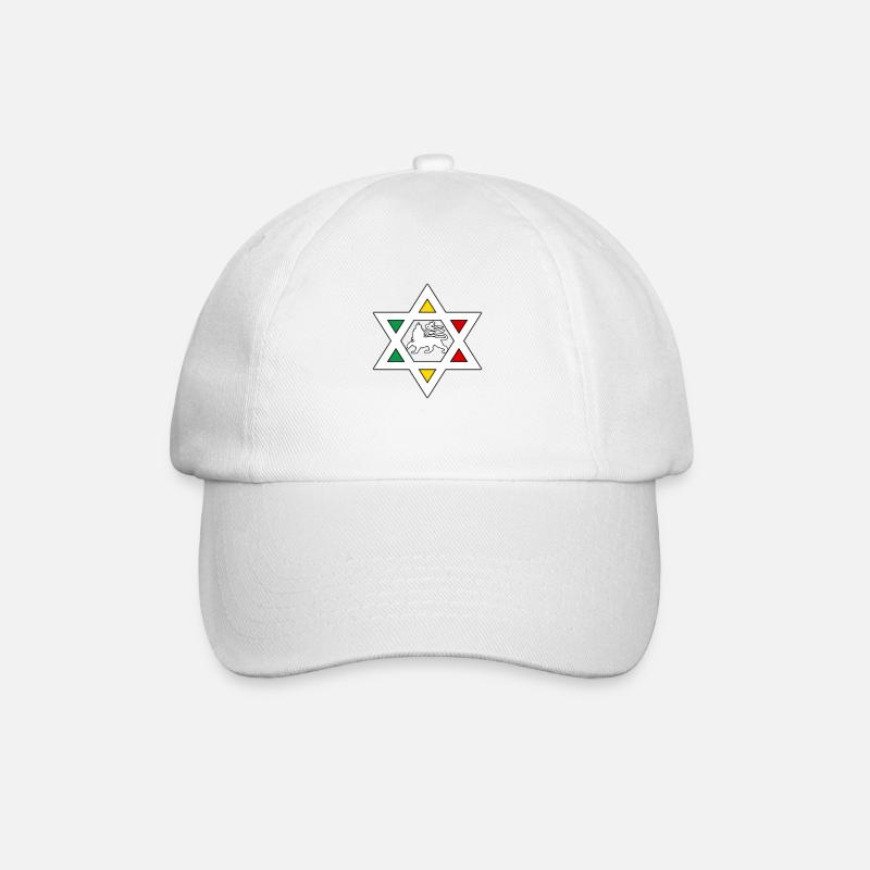 étoile rasta - Casquette classique - blanc/blanc