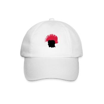PUNK - Baseball Cap - white/white - Front