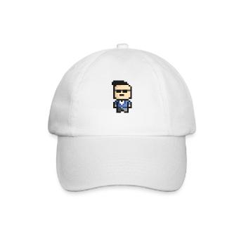 Gangnam-Bit-Style - Baseball Cap - white/white - Front