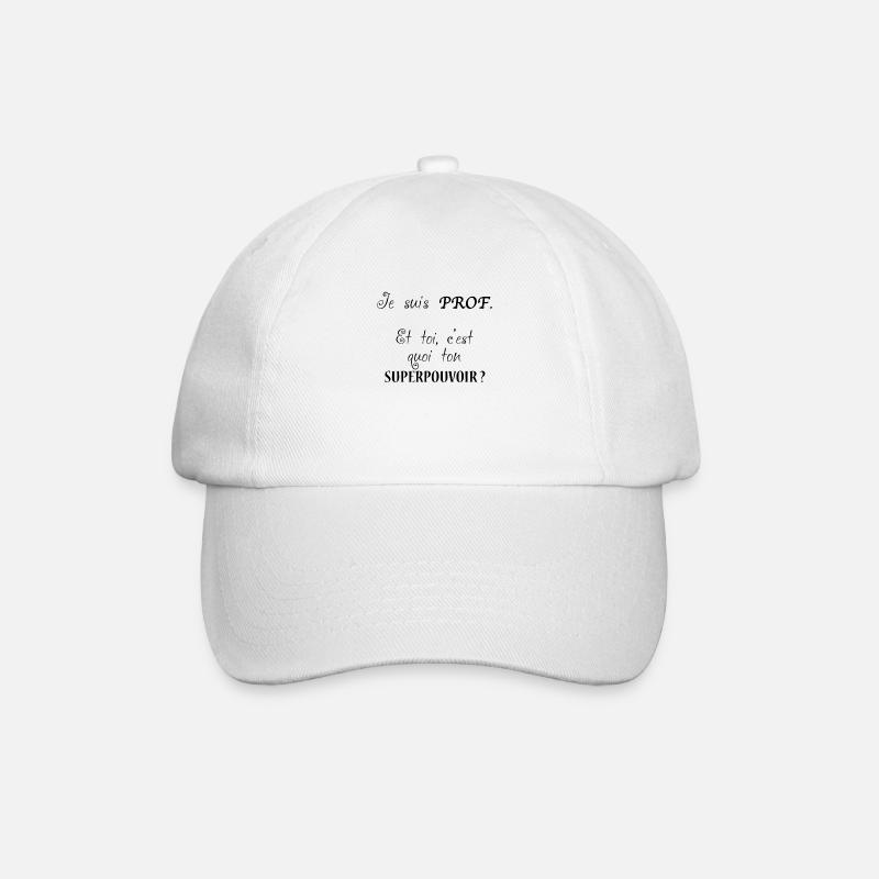 Prof-superpouvoir - Casquette classique - blanc/blanc