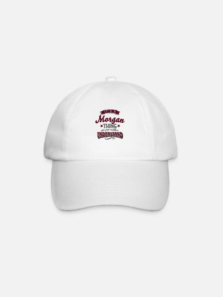 its a morgan name surname thing - Baseball Cap - white/white