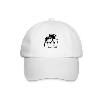 grenade card poker ace - Baseball Cap - white/white - Front