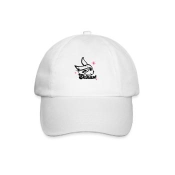 skihase_candi_2c - Baseballkappe - Weiß/Weiß - Vorne