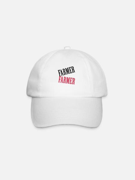 Farmer - Baseball Cap - white/white
