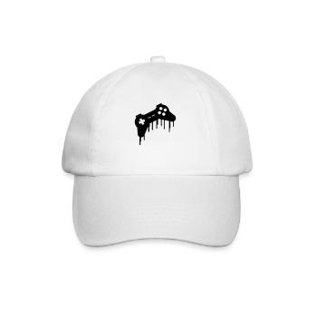 gamer - Baseballkappe - Weiß/Weiß - Vorne