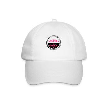 Super oma 111 - Baseballkappe - Weiß/Weiß - Vorne
