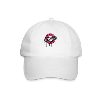 Single Edition stamp graffiti pink award - Baseball Cap - white/white - Front