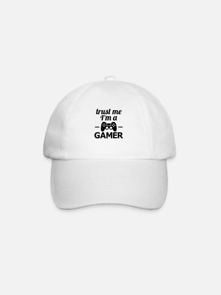 gamer - Baseball Cap - white/white