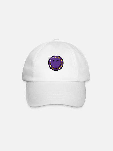 Smiley Flag EU - Baseball Cap - white/white