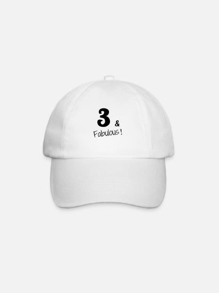 3 - Birthday - Anniversaire - Geburtstag - Humor 3 - Casquette classique - blanc/blanc