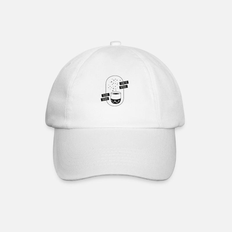 temps pour hygge - ralentir - Casquette classique - blanc/blanc