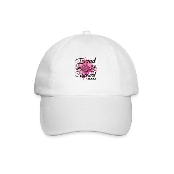 braut support rose party - Baseballkappe - Weiß/Weiß - Vorne