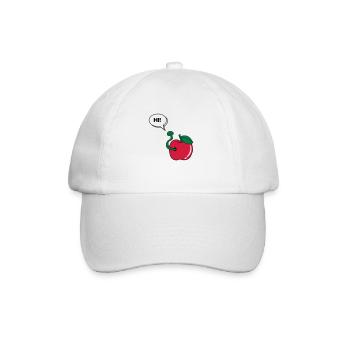 wurm_hi_02 - Baseball Cap - white/white - Front