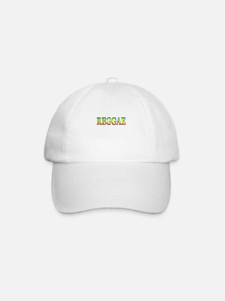 REGGAE musique style de musique musique reggae rastafari - Casquette classique - blanc/blanc