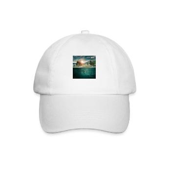 Underwater world of imagination - Baseball Cap - white/white - Front