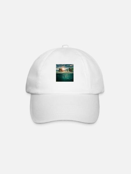Monde sous-marin d'imagination - Casquette classique - blanc/blanc