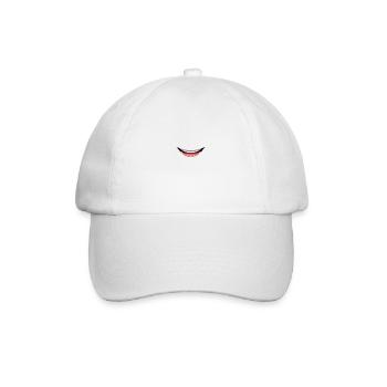 Gesichtsmaske Mund Nasenabdeckung Mund Gesicht - Baseballkappe - Weiß/Weiß - Vorne