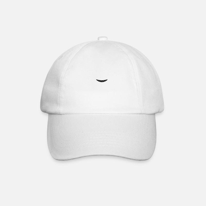 Masque facial bouche nez couverture bouche vampire - Casquette classique - blanc/blanc