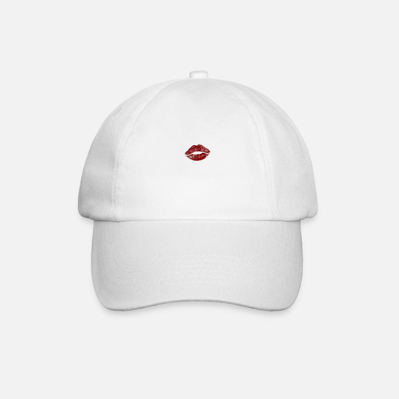 Rouge à lèvres - Casquette classique - blanc/blanc