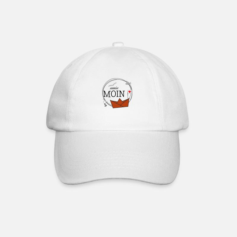 Moin Moin - Baseballkappe - Weiß/Weiß