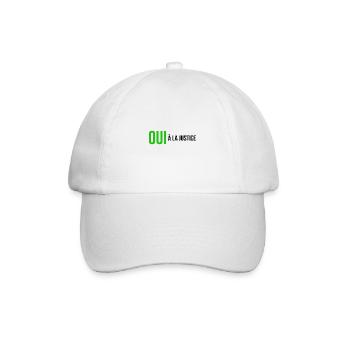 oui à la justice - Casquette classique - blanc/blanc - Devant
