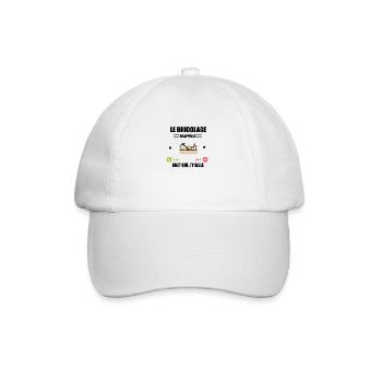 le bricolage m'appelle faut que j'y aille - Casquette classique - blanc/blanc - Devant