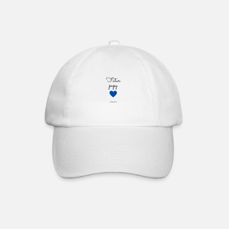 futur papy - Casquette classique - blanc/blanc