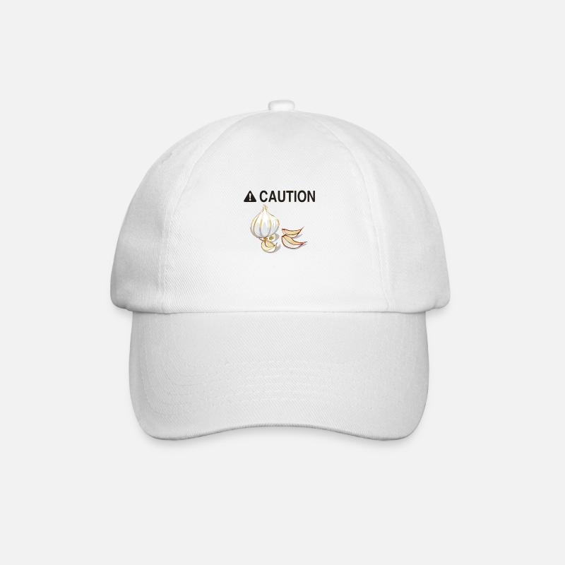 Attention ail - Casquette classique - blanc/blanc