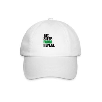 Eat Sleep Farm Repeat - Casquette classique - blanc/blanc - Devant