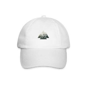 Géométrie de la nature forestière - Casquette classique - blanc/blanc - Devant
