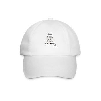 Libéré, délivré, retraité, je ne travaillerai plus - Casquette classique - blanc/blanc - Devant