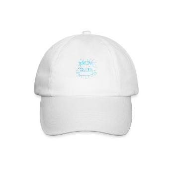 "Baking Queen" personalisierbar - Baseballkappe - Weiß/Weiß - Vorne