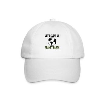 nettoyons la planète terre - Casquette classique - blanc/blanc - Devant