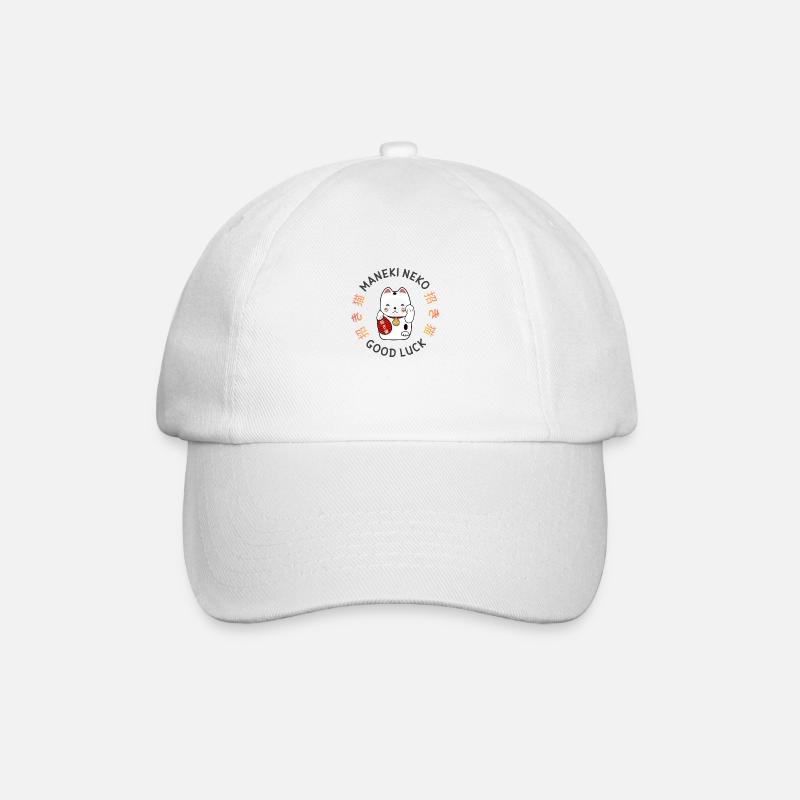 Chat chanceux - Casquette classique - blanc/blanc