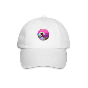 the great retrowave - Baseball Cap - white/white - Front