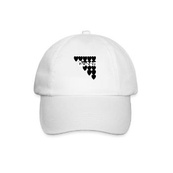 Liebe King Queen - Baseballkappe - Weiß/Weiß - Vorne