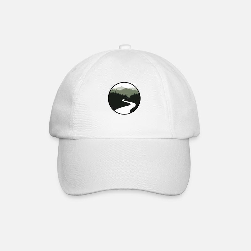 Logo Natur - Baseballkappe - Weiß/Weiß