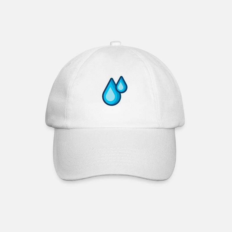 gouttes d’eau - Casquette classique - blanc/blanc