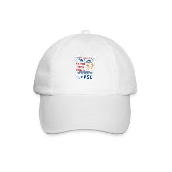Je n'ai pas besoin de Therapie corse cadeau - Casquette classique - blanc/blanc - Devant