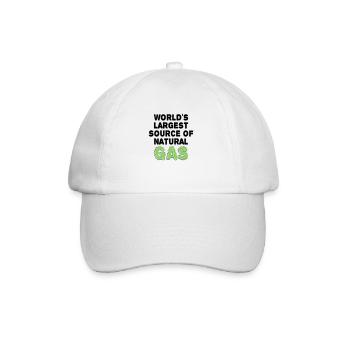 Plus grande source de gaz au monde - Casquette classique - blanc/blanc - Devant