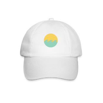 miami welle - Baseballkappe - Weiß/Weiß - Vorne