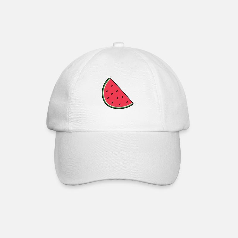 Wassermelone - Baseballkappe - Weiß/Weiß
