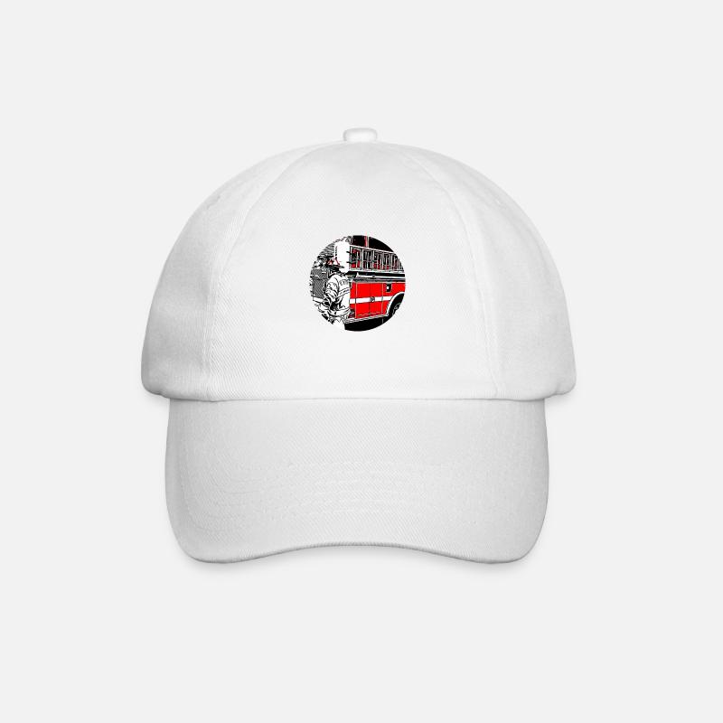 Feuerwehr - Baseballkappe - Weiß/Weiß