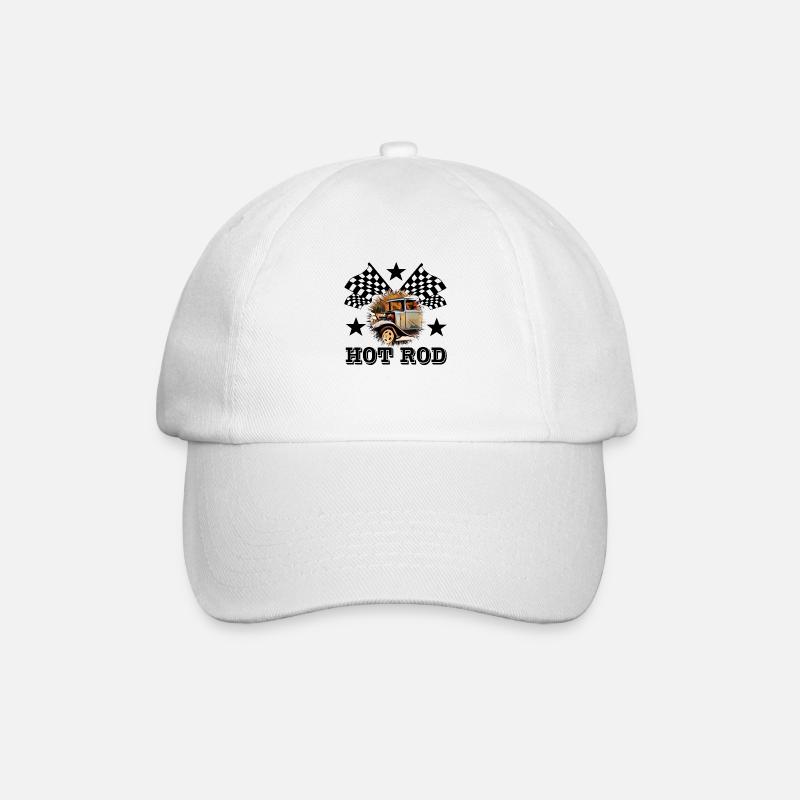 Hot Rod - Baseball Cap - white/white