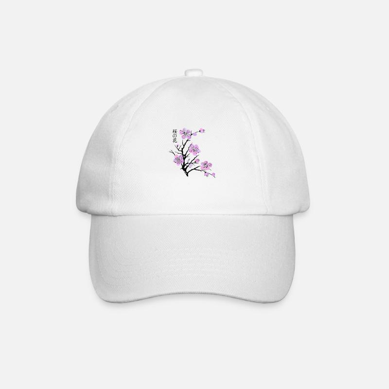 Cherry blossom - Baseball Cap - white/white