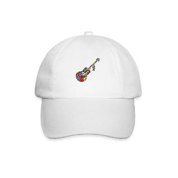 Guitar - Baseball Cap - white/white - Front