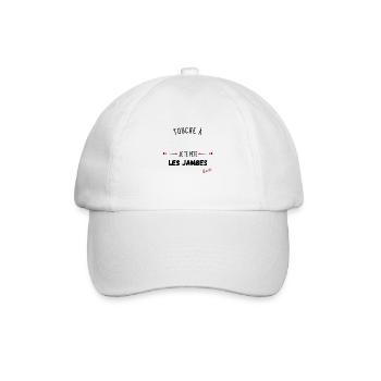 Touche à et je te pète les jambes cadeau - Casquette classique - blanc/blanc - Devant