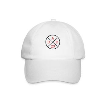 Dad 23 - Baseball Cap - white/white - Front